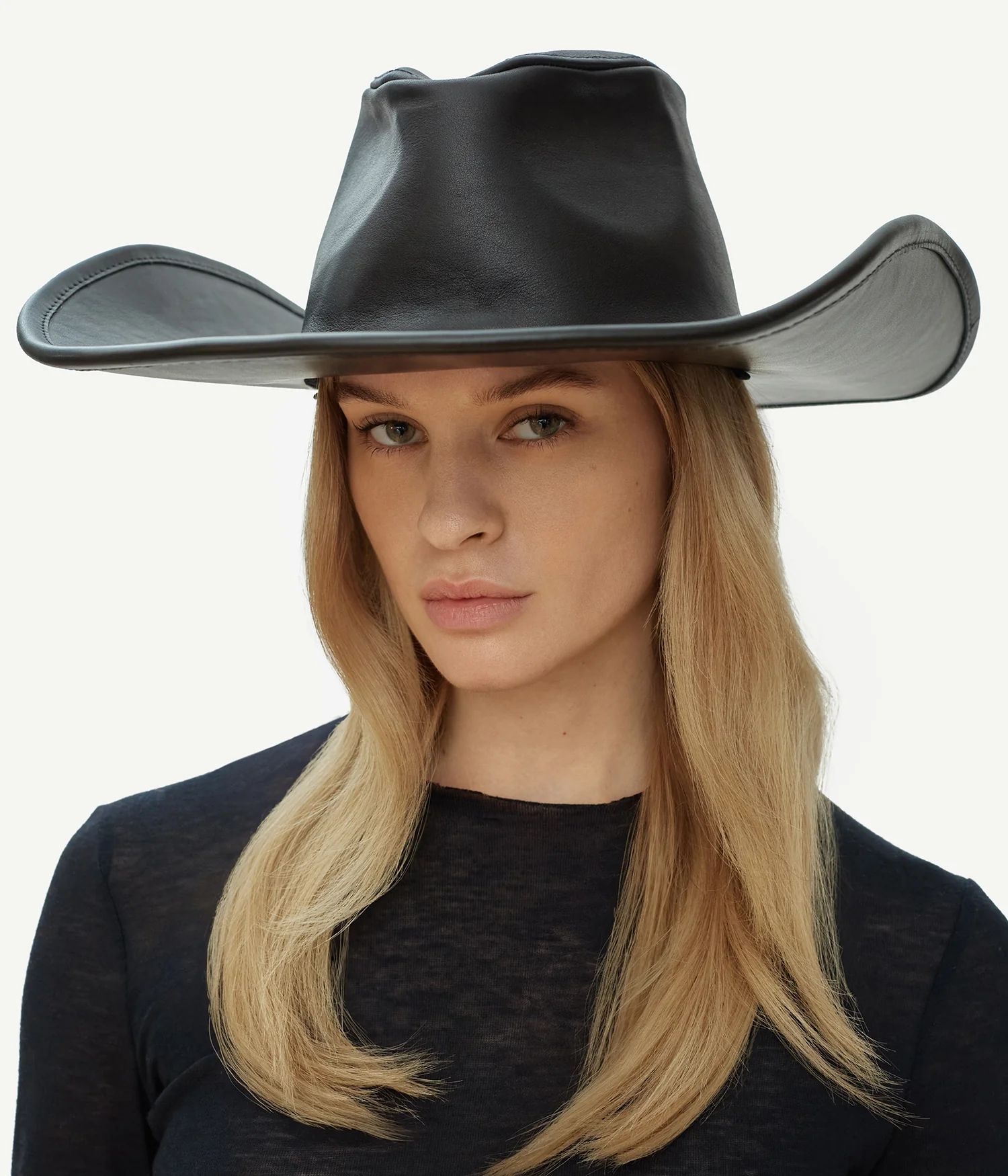 Leather Cowboy Hat - Image 2