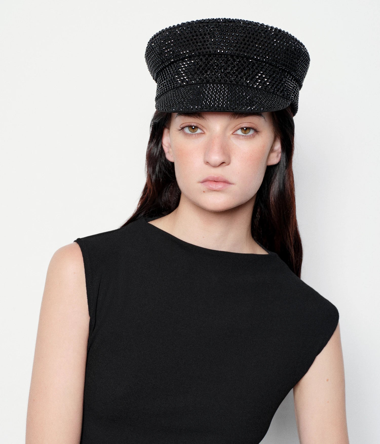 Crystal-embellished Baker Boy Cap - Image 4