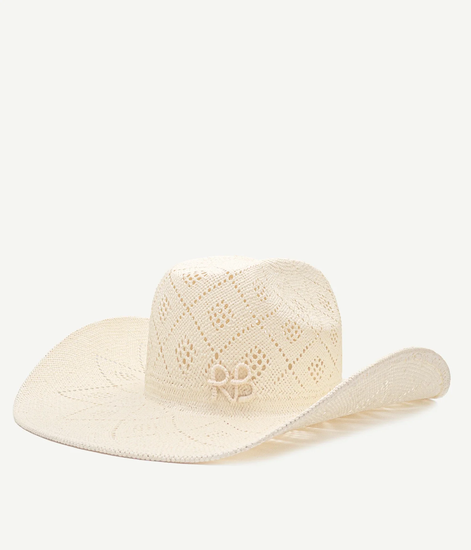 Cut Out-Detail Straw Cowboy Hat - Image 2
