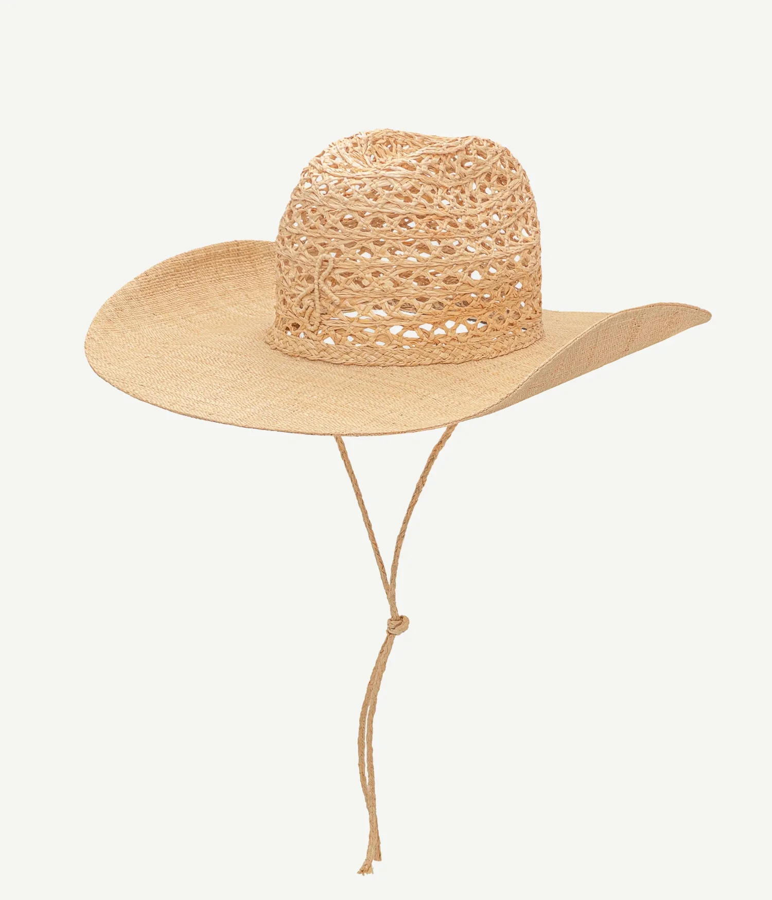 Cut Out Straw Cowboy Hat - Image 2
