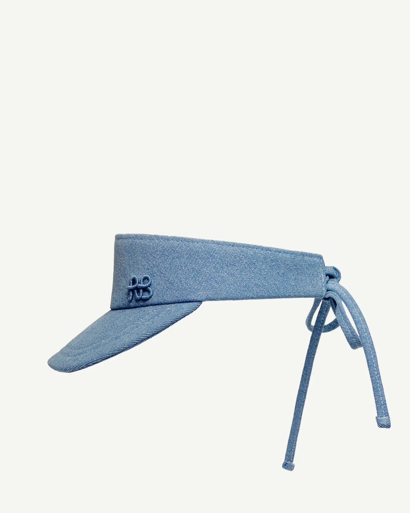 Denim Bow Tie Visor - Image 5
