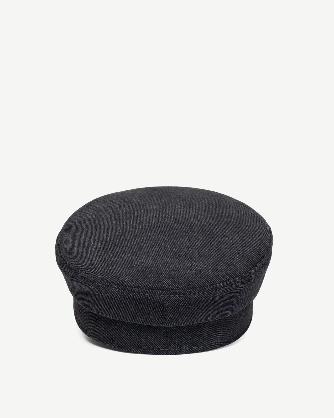 Distressed Denim Baker Boy Cap - Image 4