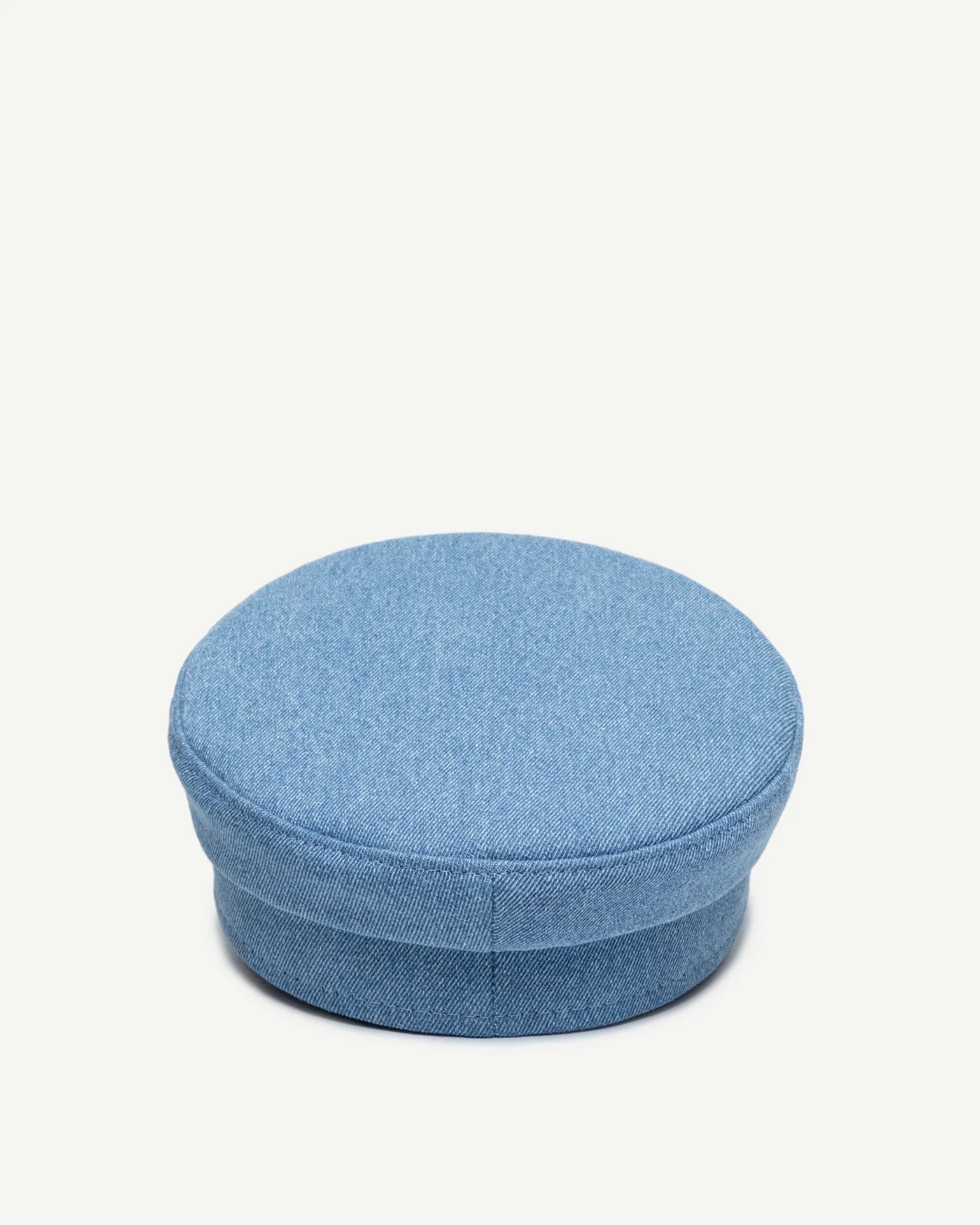 Distressed Denim Baker Boy Cap - Image 5