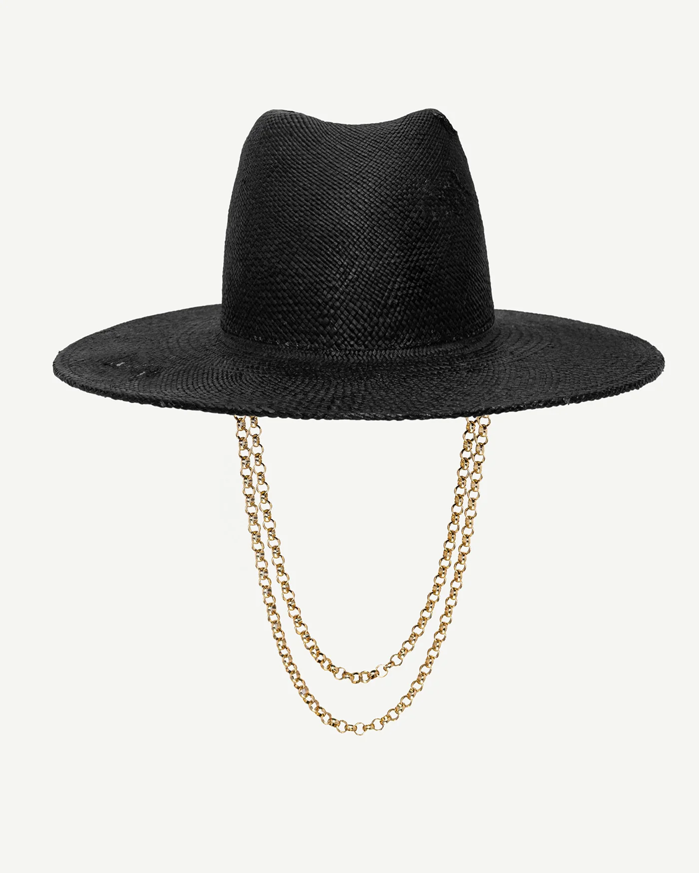 Double Chain Strap Fedora Hat - Image 4