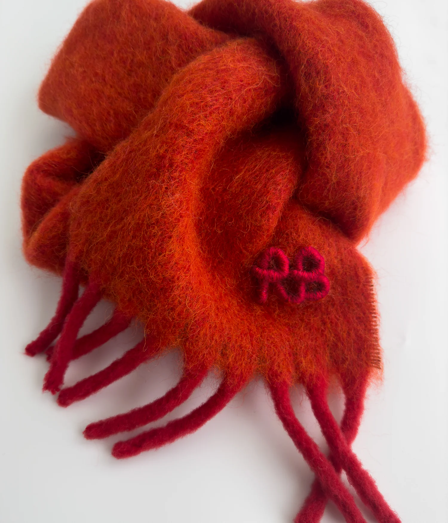 Fringed Alpaca-blend Scarf Mid - Image 5