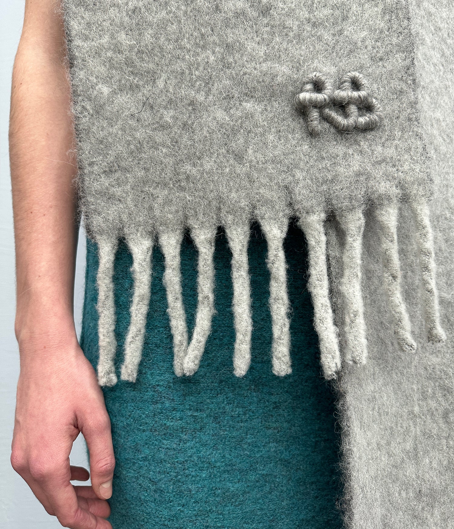 Fringed Alpaca-blend Scarf Mid - Image 3