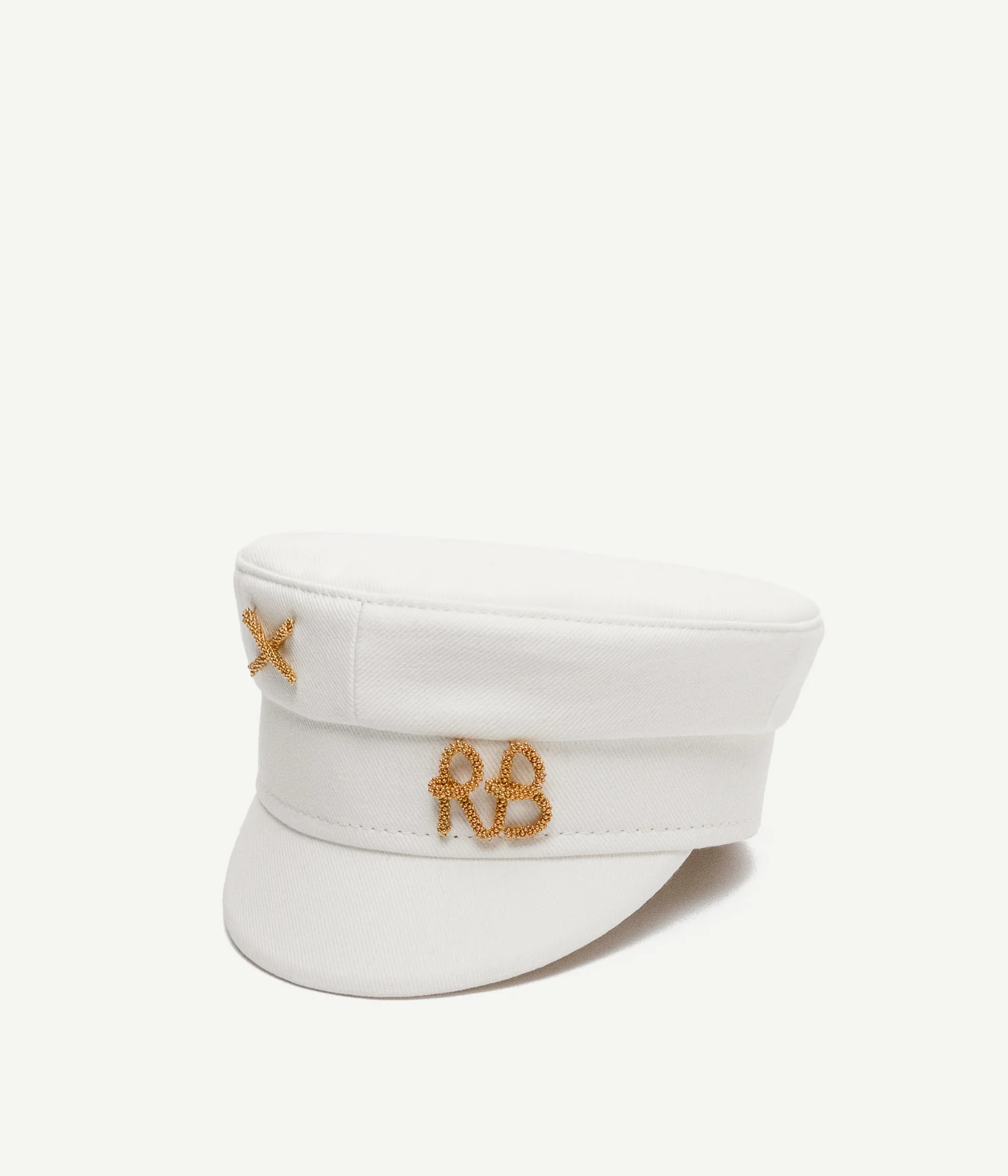 Gold-tone Logo Embellished Hat - Image 2