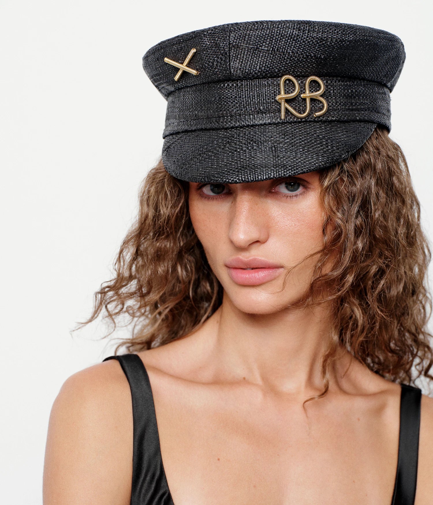 Gold-Tone Logo-plaque Baker Boy Cap - Image 3