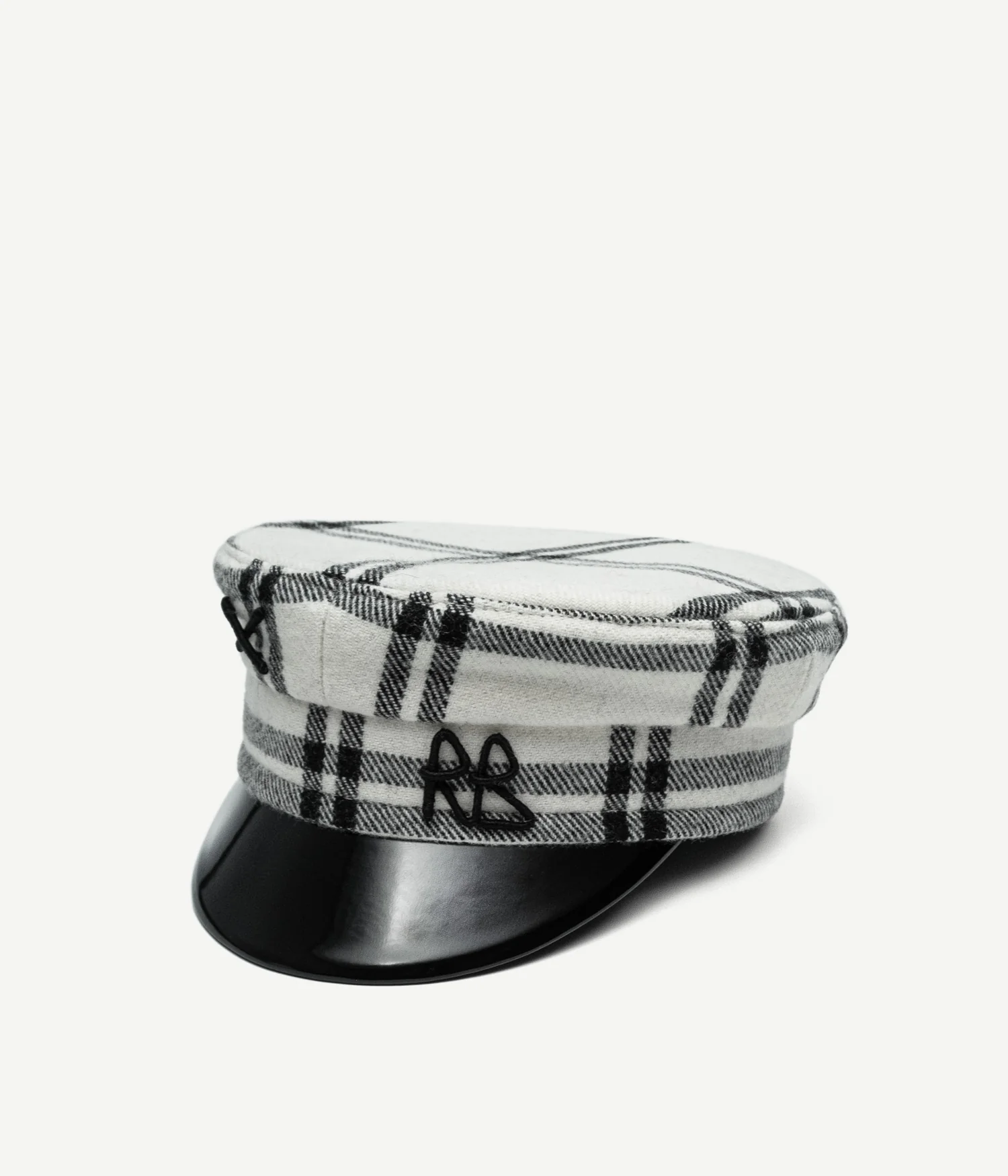 Logo-embellished Checked Baker Boy Cap - Image 2