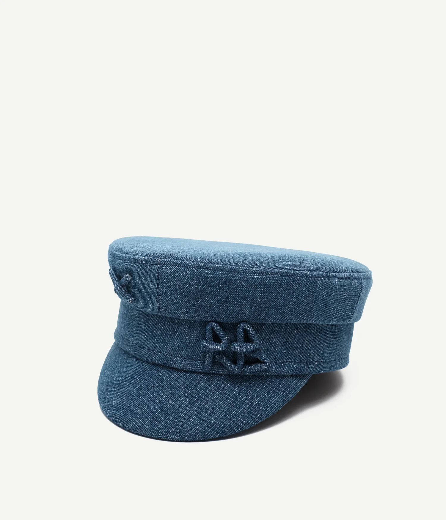 Logo-embellished Denim Baker Boy Cap - Image 2