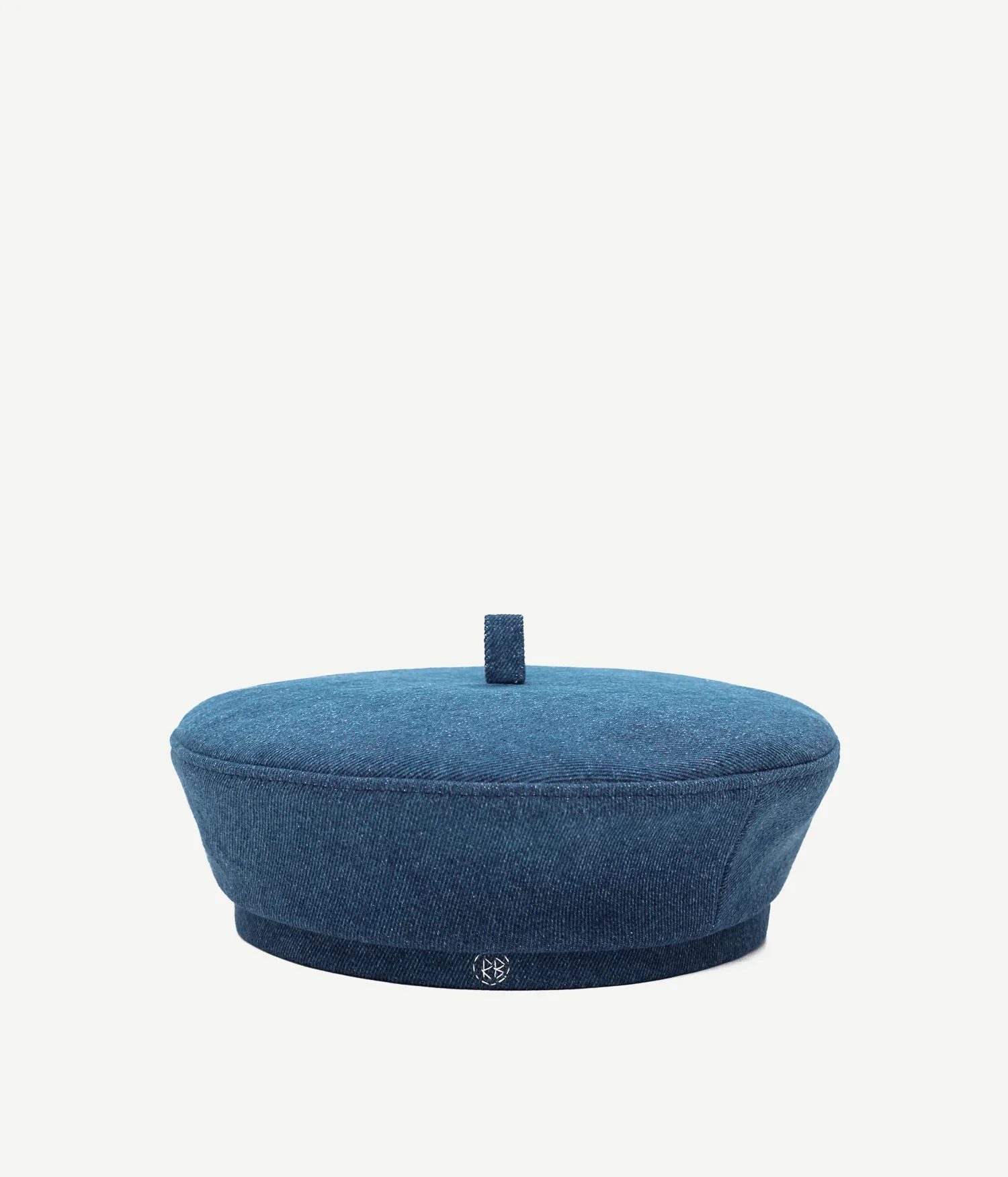 Logo-embroidered Denim Beret - Image 2