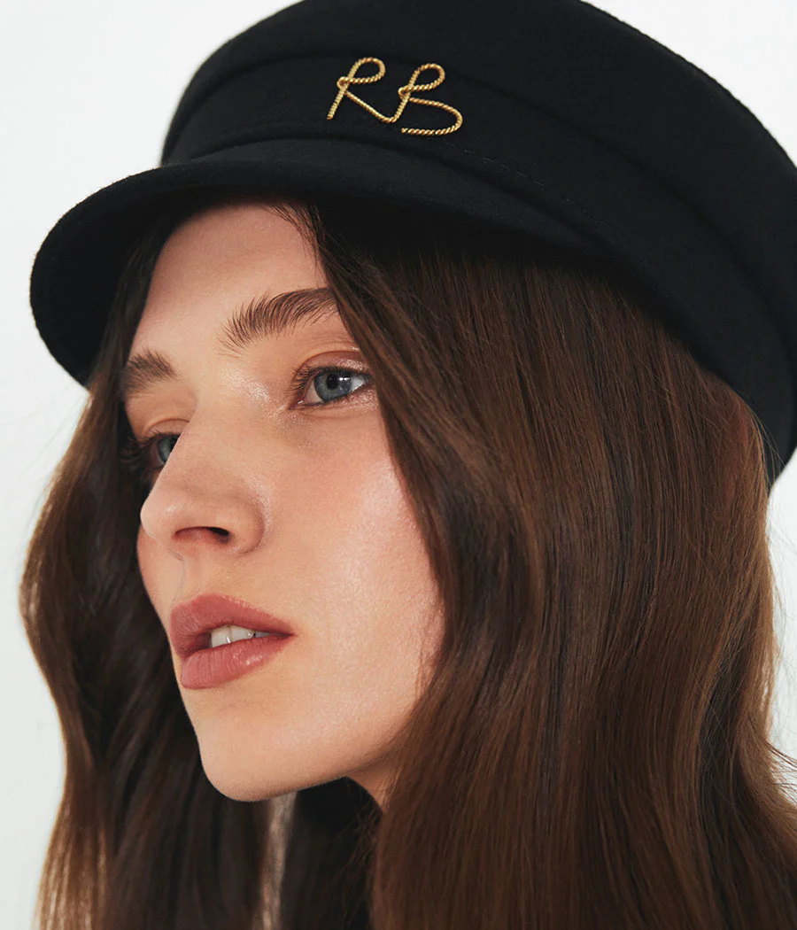 Monogram-embellished Baker Boy Cap - Image 2