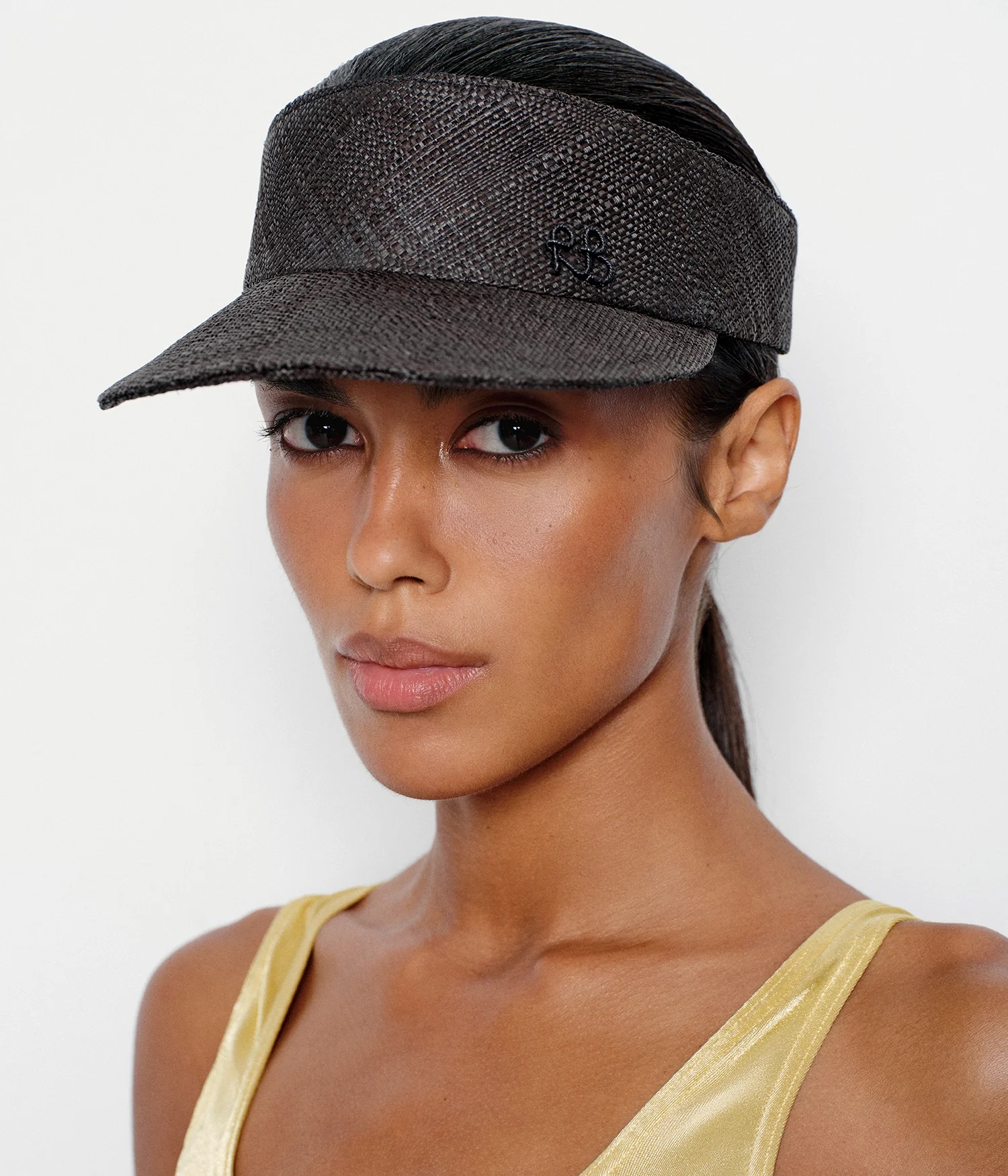 Monogram-embellished Straw Visor - Image 3