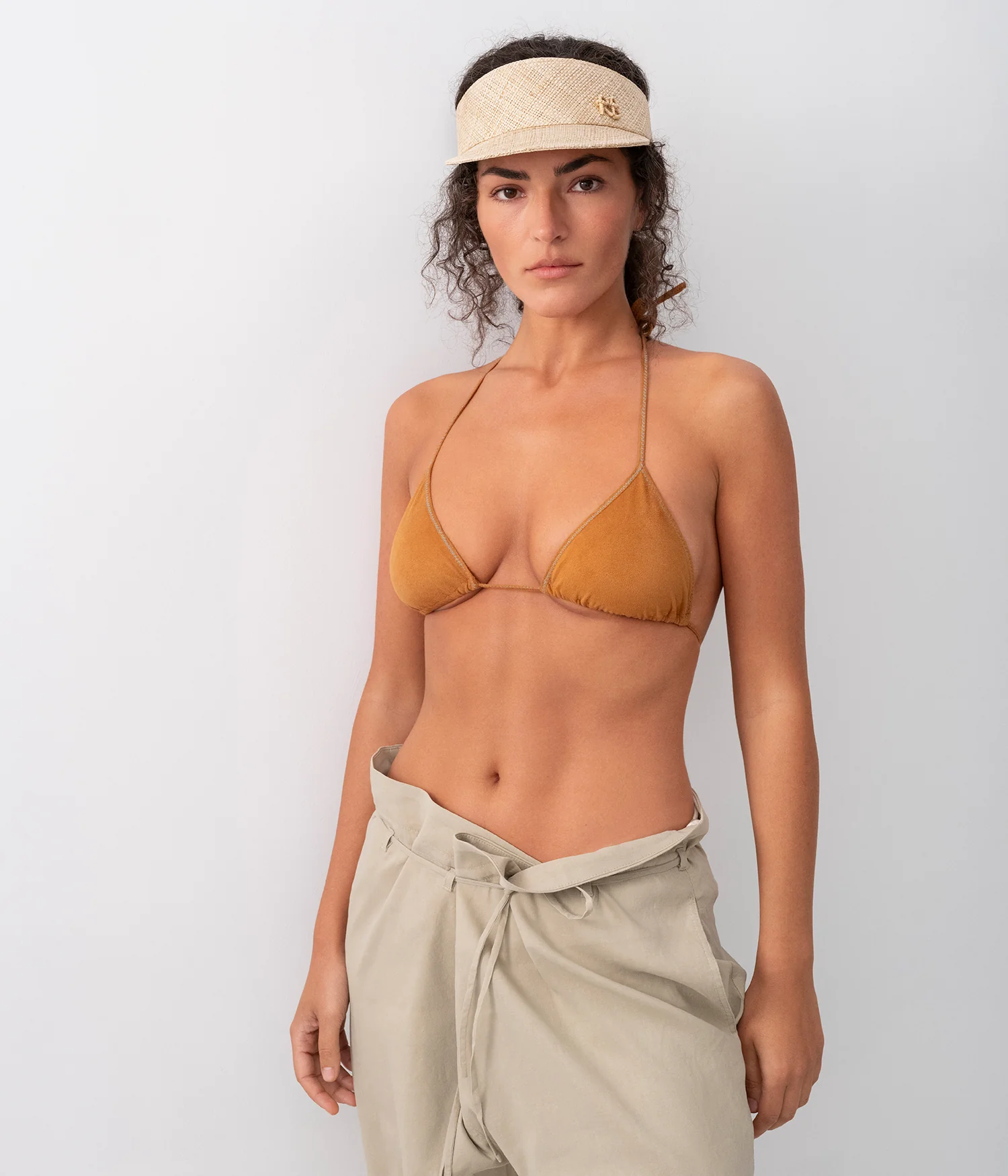 Monogram-embellished Straw Visor - Image 2