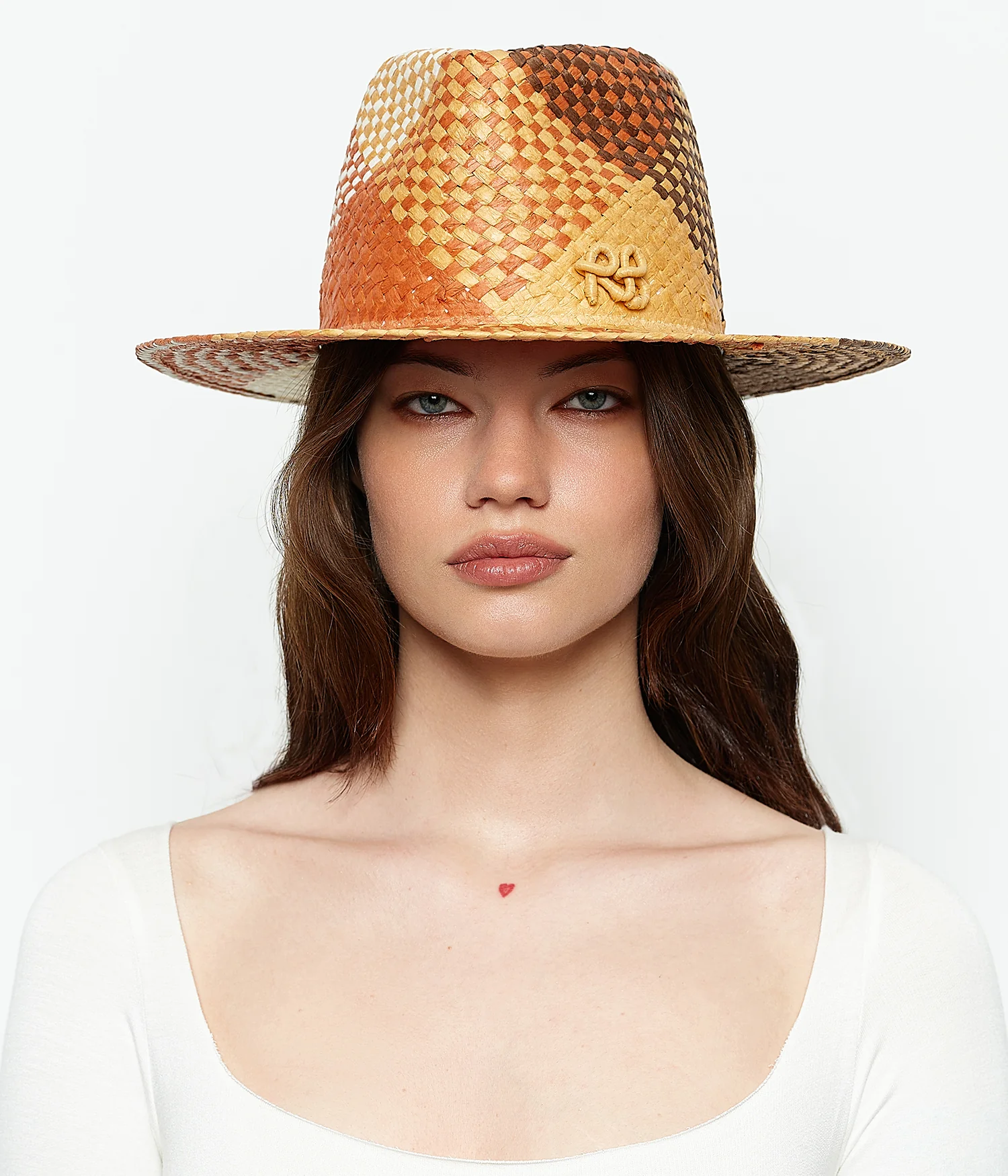 Multiсolored Pattern Fedora Hat - Image 3