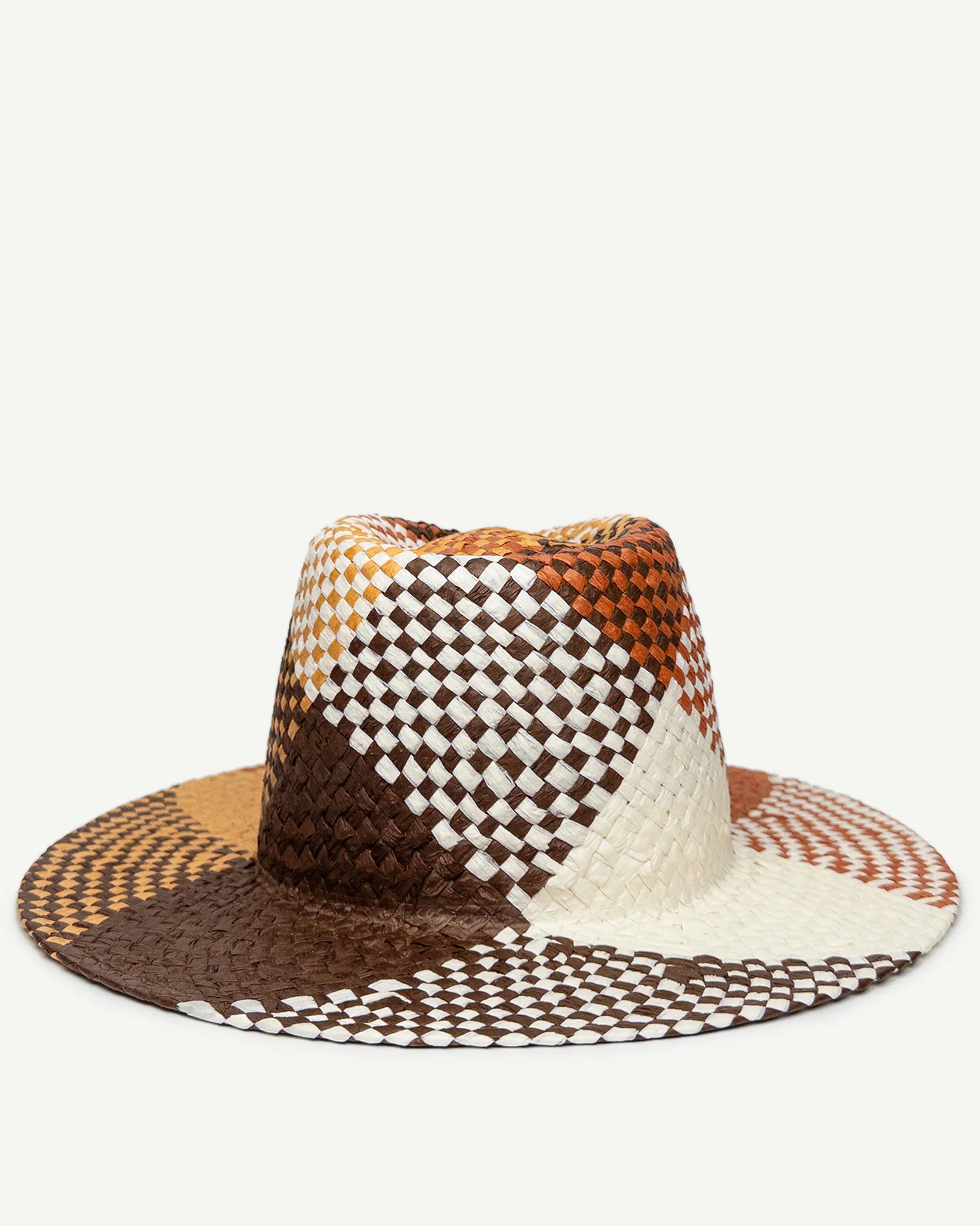Multiсolored Pattern Fedora Hat - Image 4