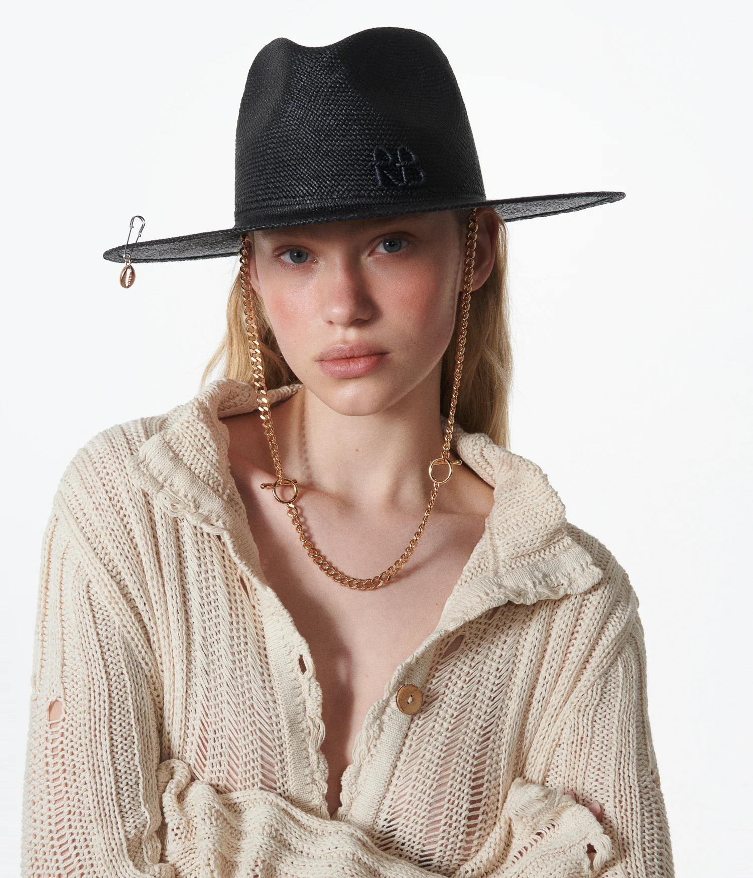 Pierced Fedora Hat - Image 3