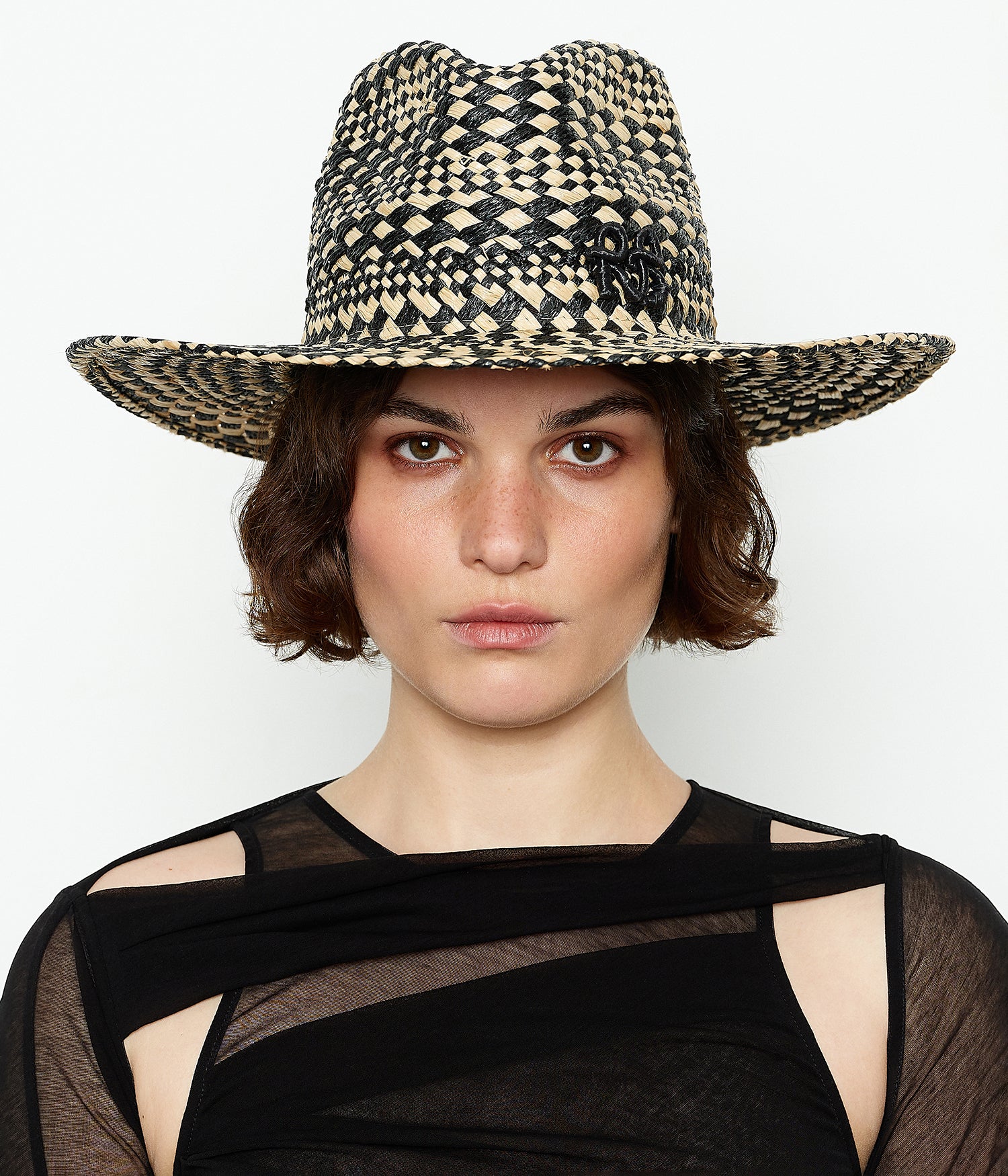 Rhomboidal Pattern Fedora Hat - Image 3