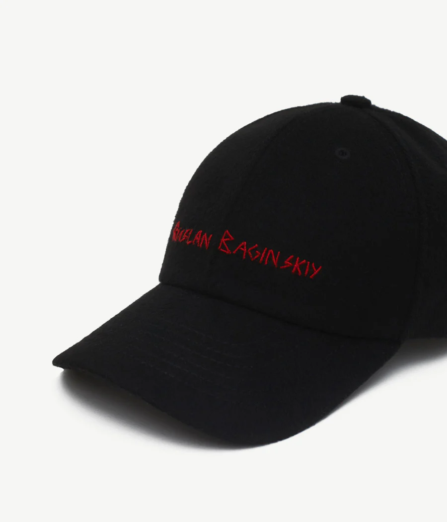 Hand-embroidered Wool Baseball Cap - Image 4