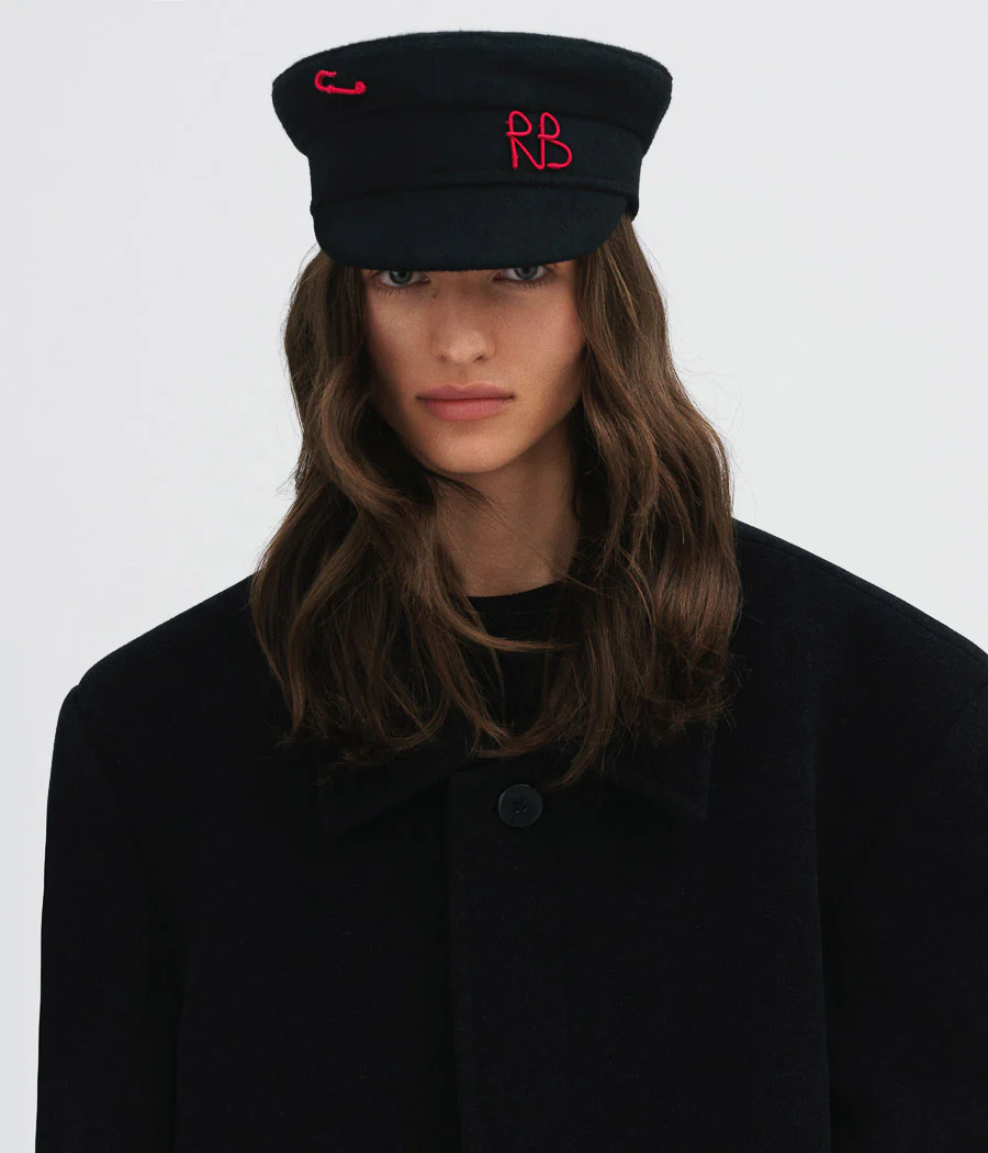 Safety-pin Baker Boy Cap - Image 4