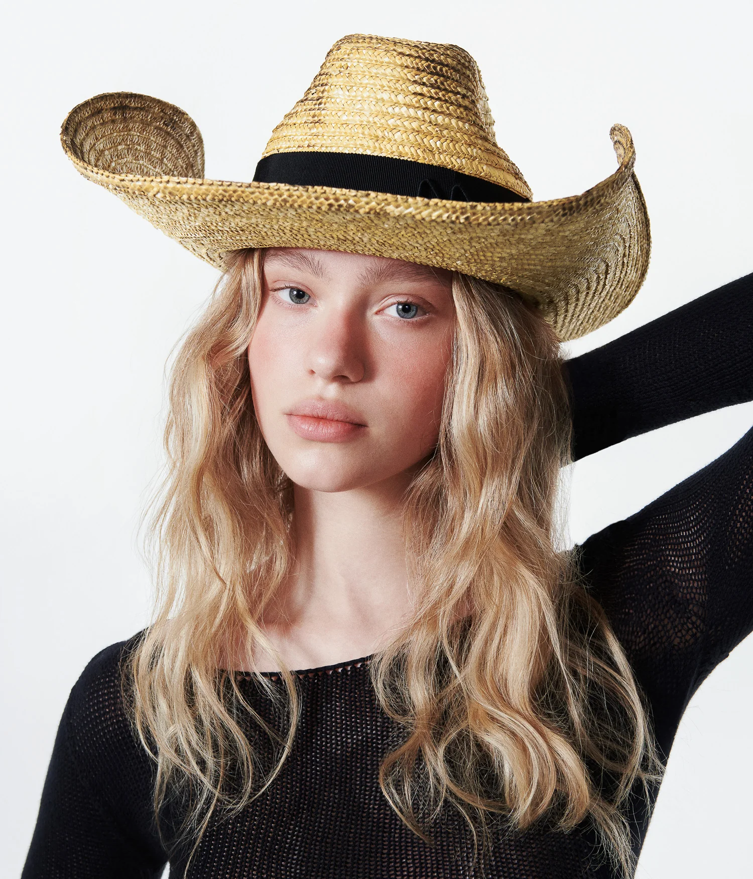 Wheat Spikes Embellished "Sunburnt" Cowboy Hat - Image 3