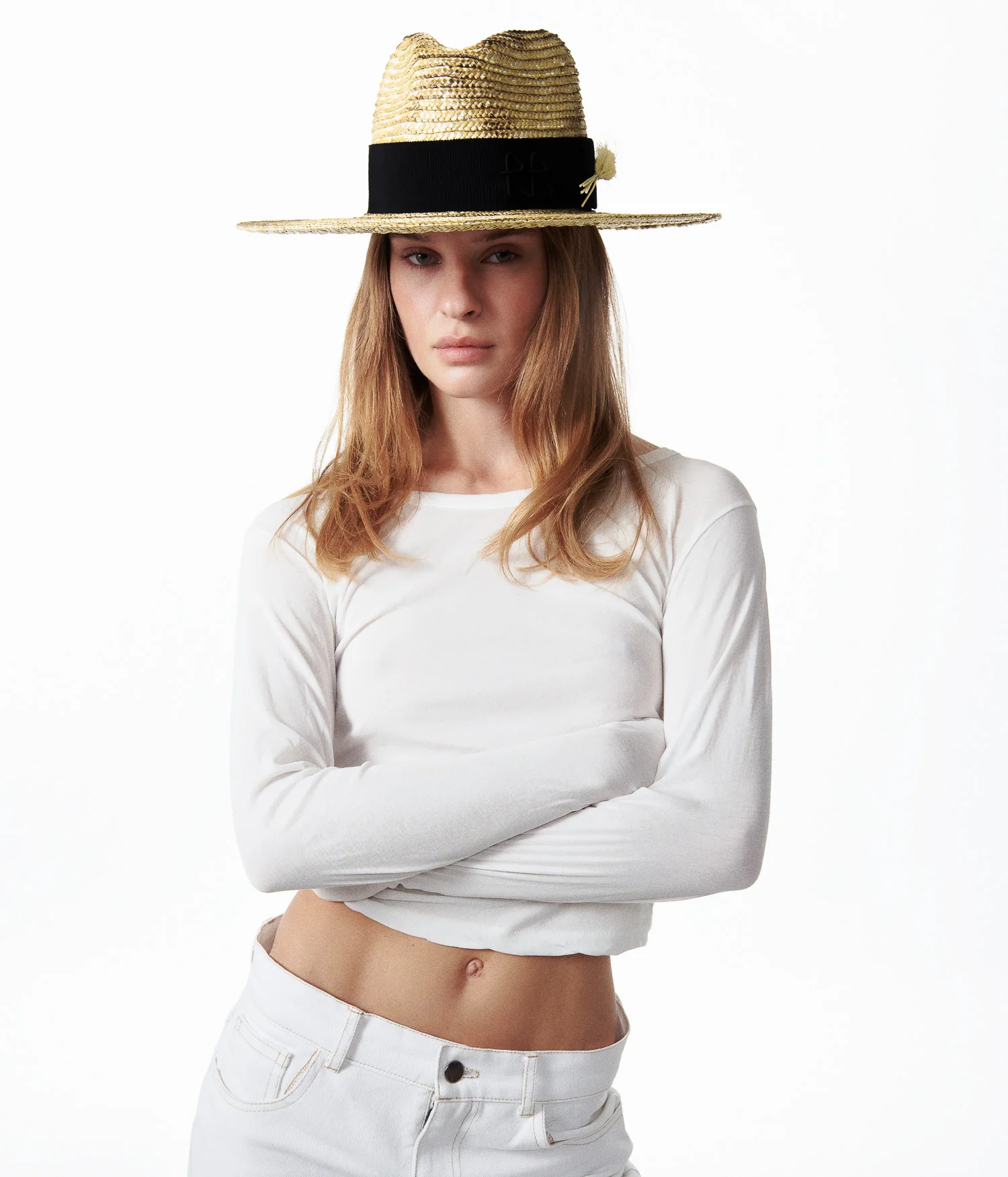 Wheat Spikes Embellished "Sunburnt" Fedora Hat - Image 4