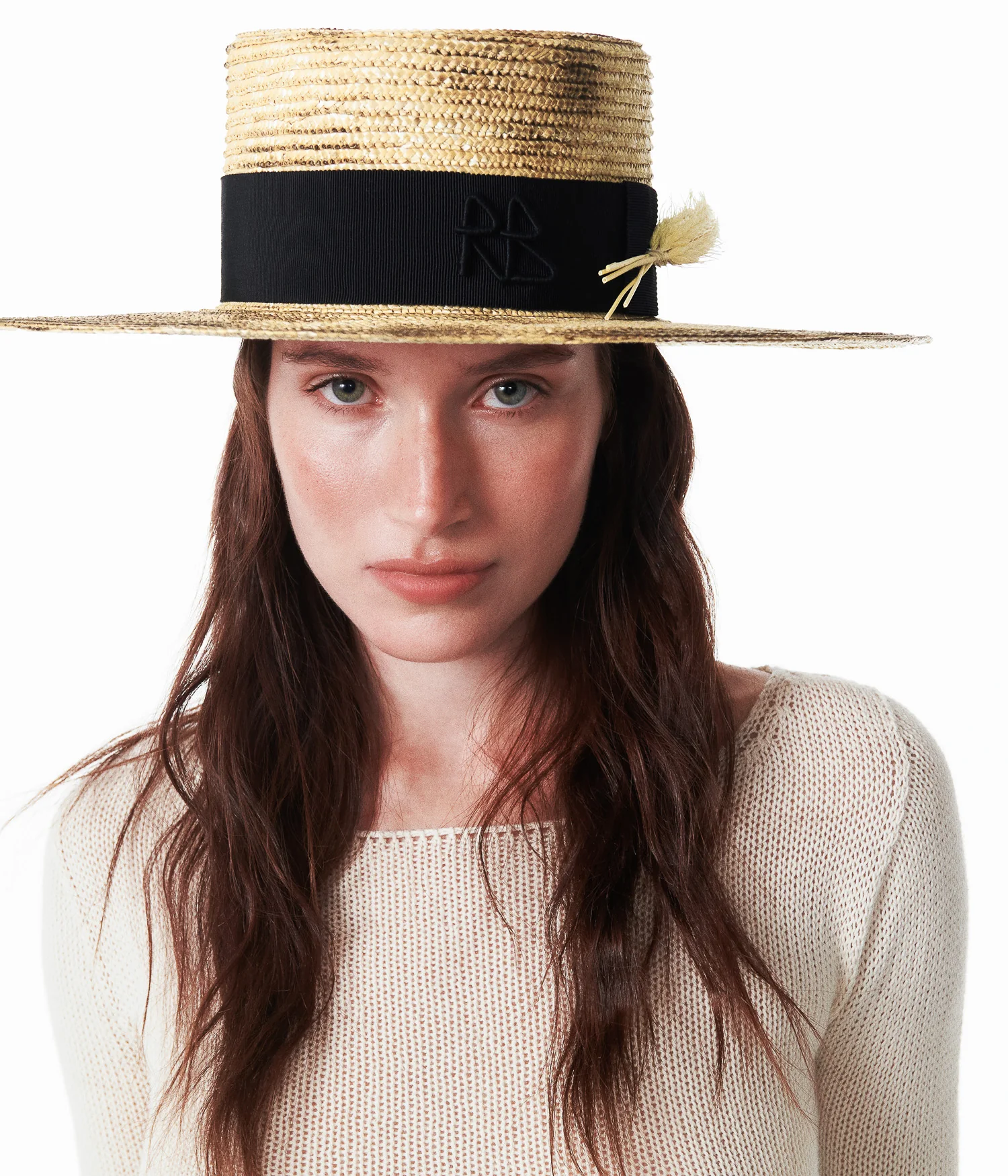Wheat Spikes Embellished "Sunburnt" Gambler Hat - Image 3